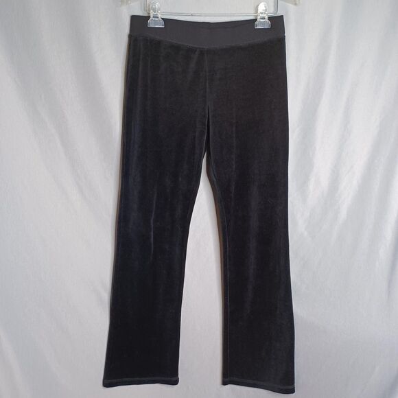 Juicy Couture Black Label Tracksuit Set Womens Large Black Velour Juicy - Picture 4 of 16